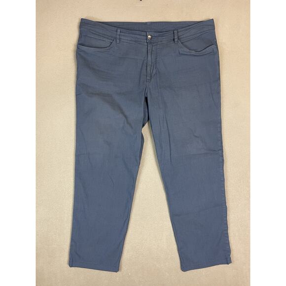 Lululemon Pants Mens 38 Blue ABC Classic Fit Warpstreme‎ 5 Pocket Mid Rise - Picture 1 of 11